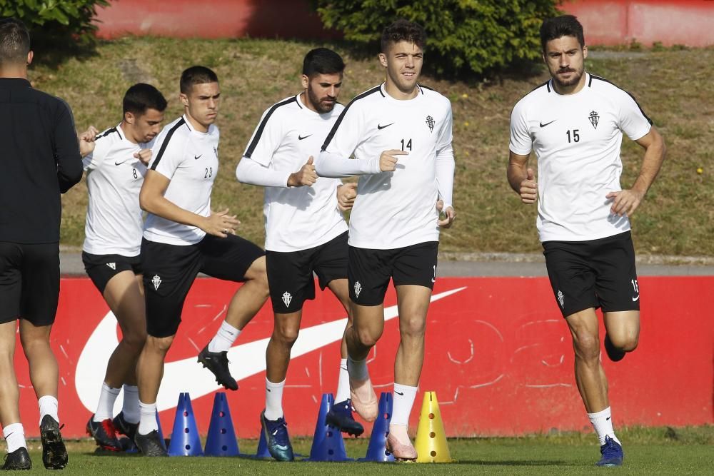 Entrenamiento del Real Sporting de Gijón