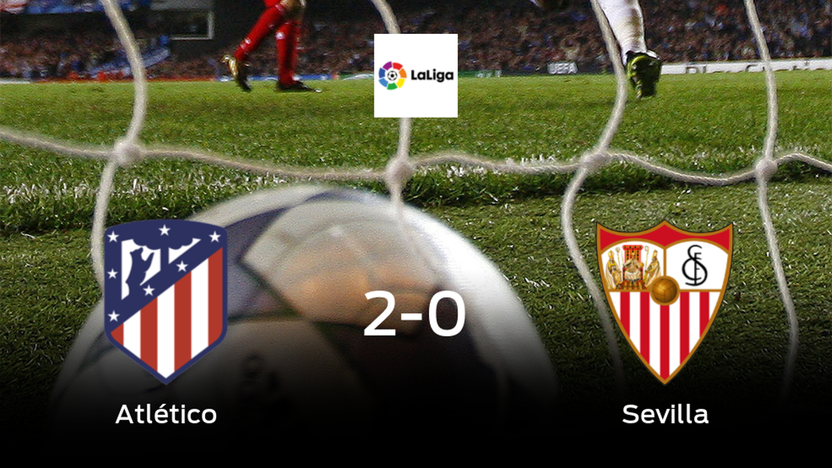 El Atlético de Madrid gana en casa al Sevilla por 2-0