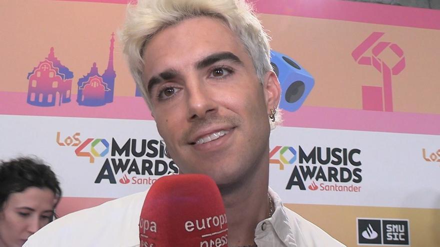 Alvaro de Luna en la cena de los nominados de 'Los40 Music Awards' en el Museo Maritim de Barcelona