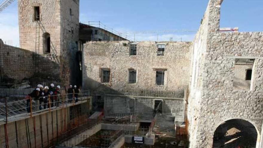 Interior de las obras del Parador.