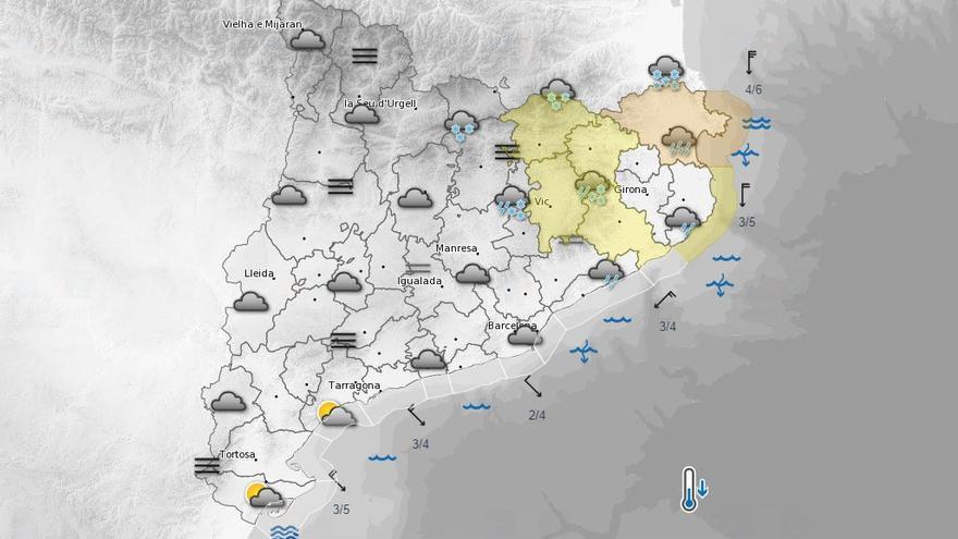 Canvis a l&#039;alerta per neu: aquestes són les comarques més afectades