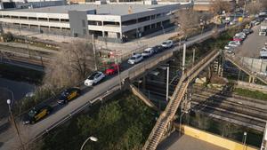 El puente de Santander de Barcelona, antes de las obras de ampliación y mejora