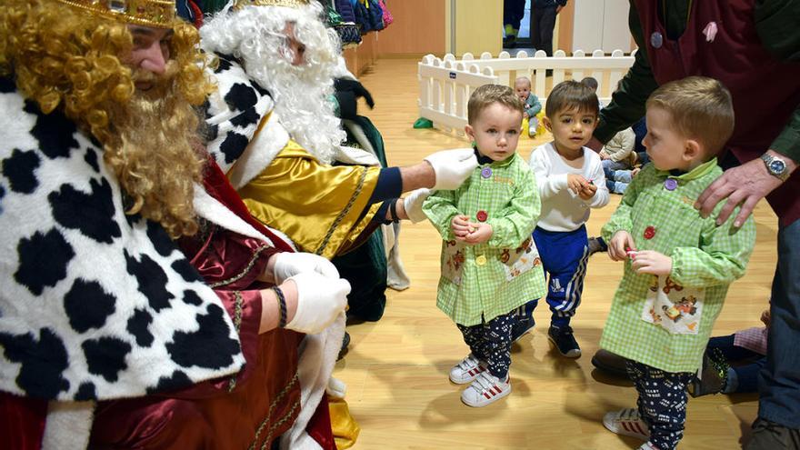 La reciente visita de los Reyes Magos a Valga.