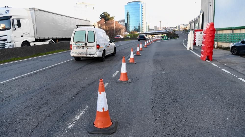 Cortado el acceso a Alfonso Molina desde Pocomaco