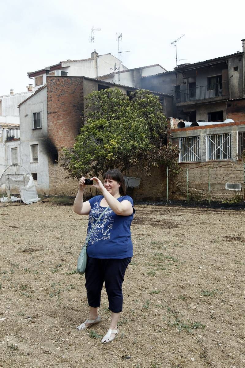 Imágenes del incendio en Alcañiz