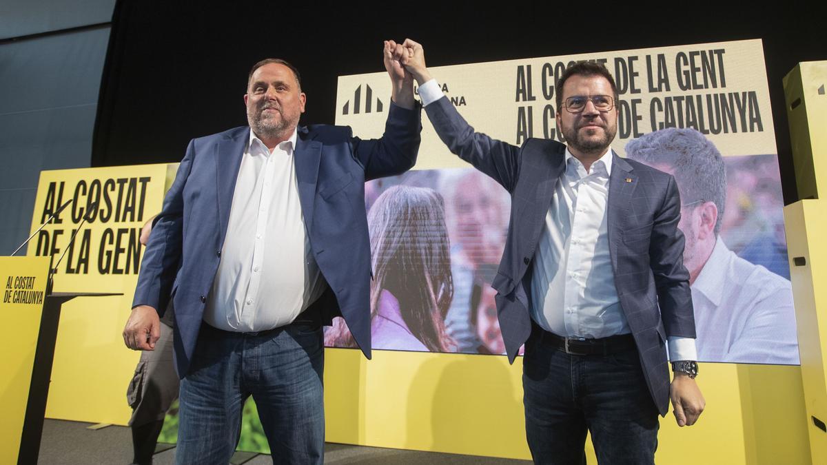 Oriol Junqueras y Pere Aragonès.