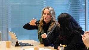 La directora de proyectos estratégicos de Barcelona Activa, Anna Majó, en el Consejo Expertos Economía Azul.