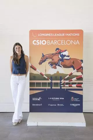 Sira Martínez, hija de Luis Enrique, inspira el cartel oficial de la 114ª edición de CSIO Barcelona