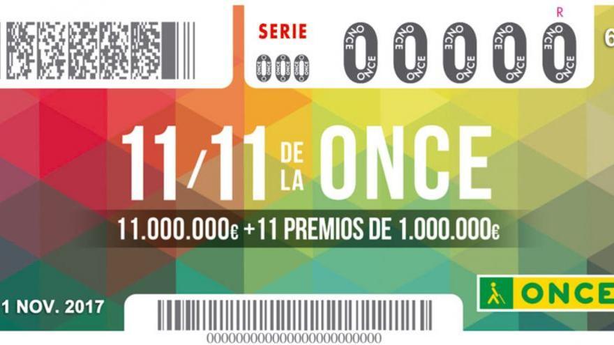 Premios y fecha del Sorteo 11 del 11 de la ONCE 2017