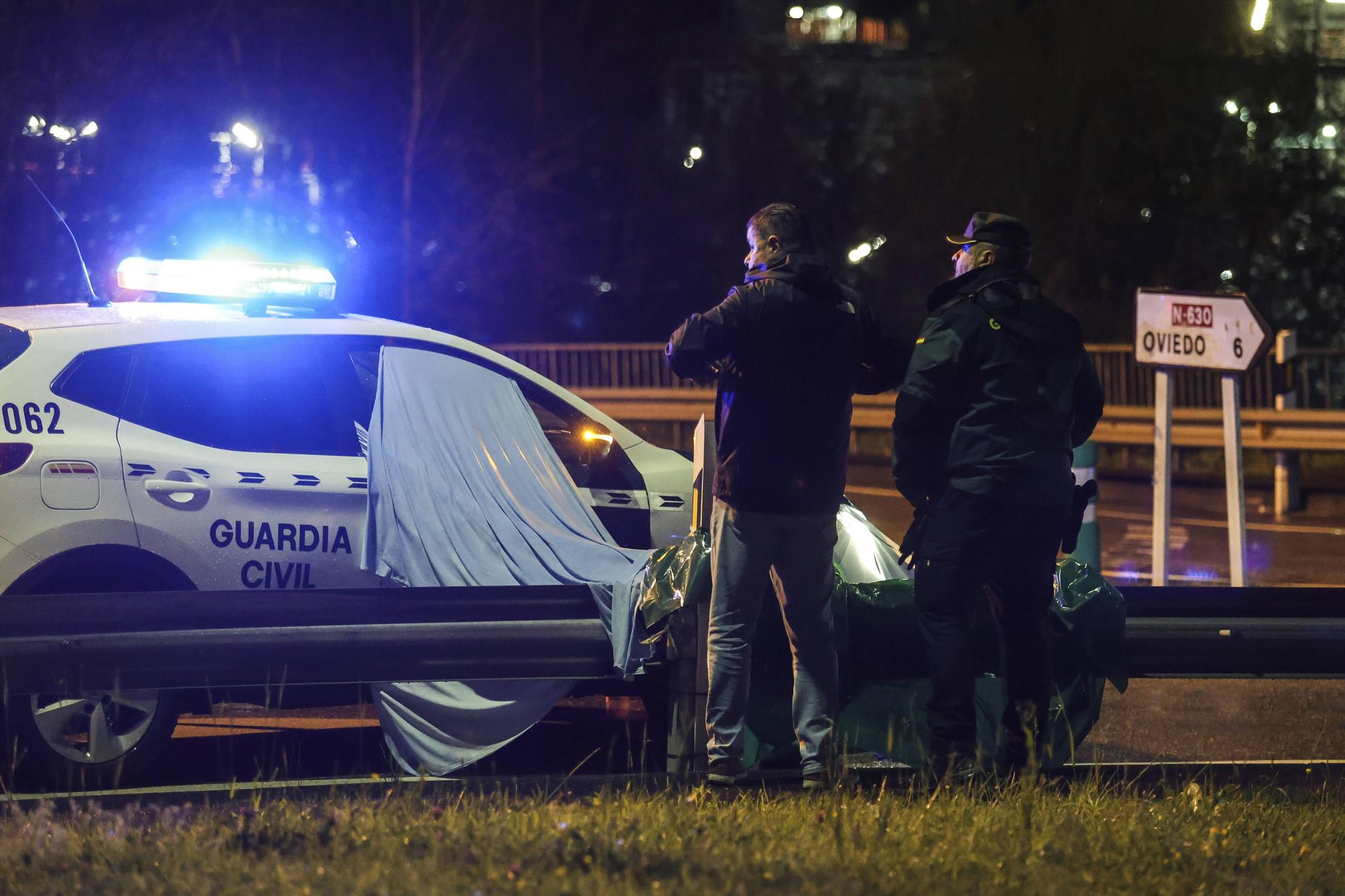 Suceso en Ribera de Arriba: corta la cabeza a su padre y la deja en una rotonda