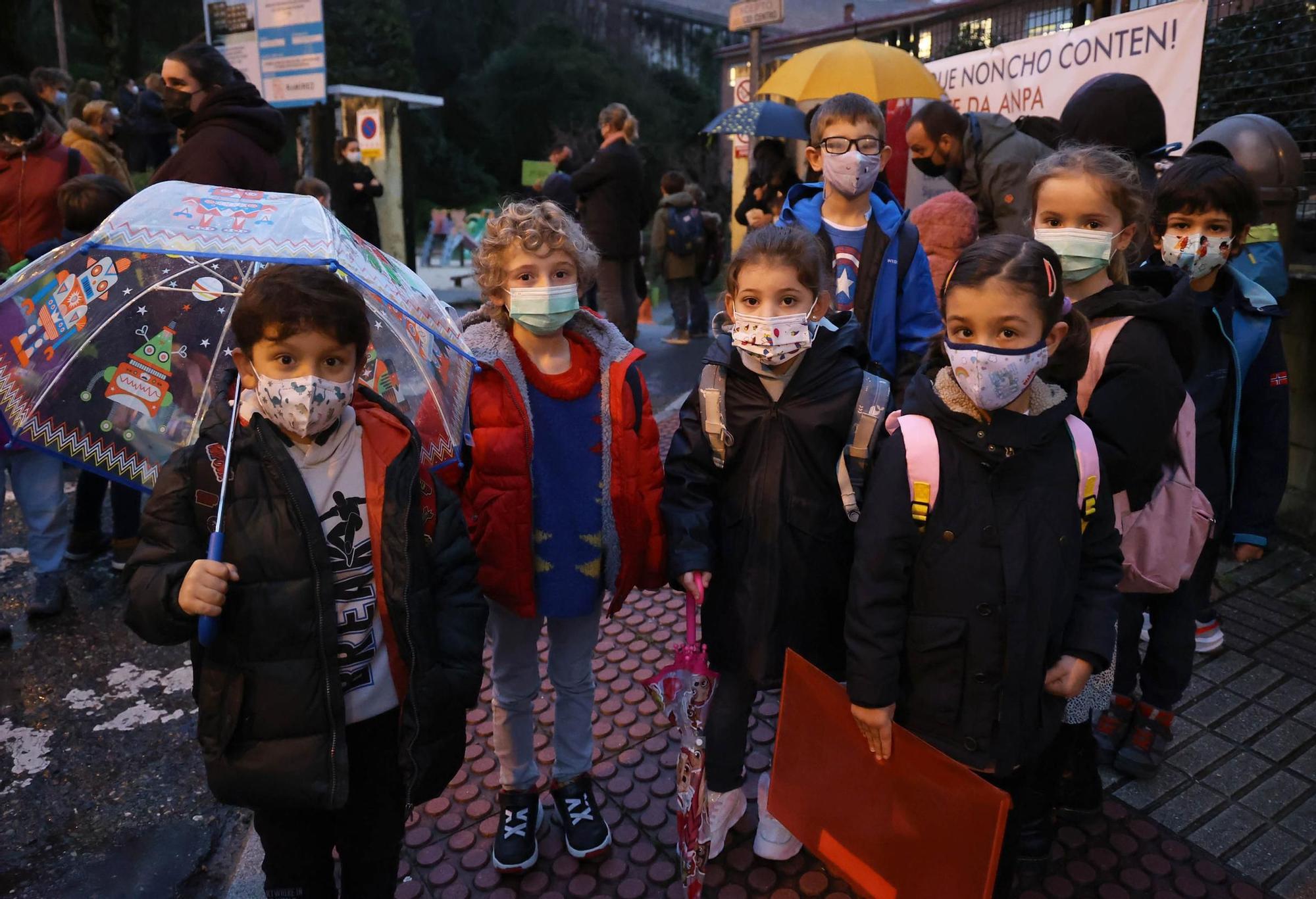 Alumnos del CEIP García Barbón.