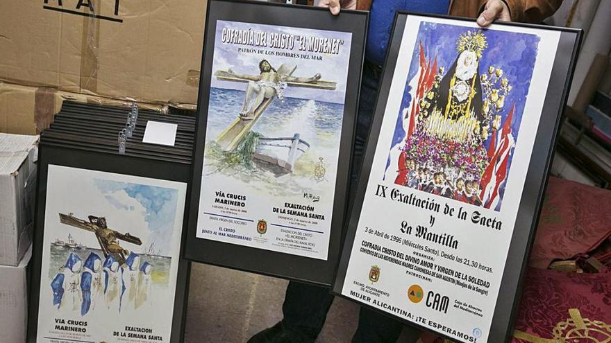 Carteles de El Morenet y de la exaltación del Divino Amor del pintor Manuel Reig