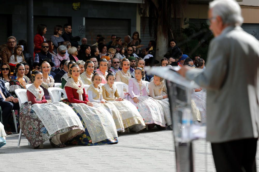 Homenaje a la Senyera de las fallas del Marítimo