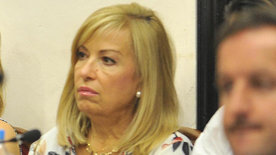 Elena Bonet durante un pleno