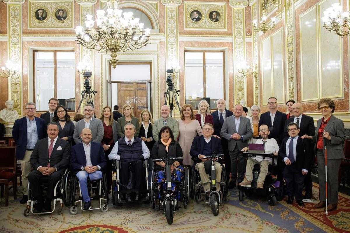 La presentación del Plan de Mejora de la Accesibilidad en el Congreso de los Diputados.