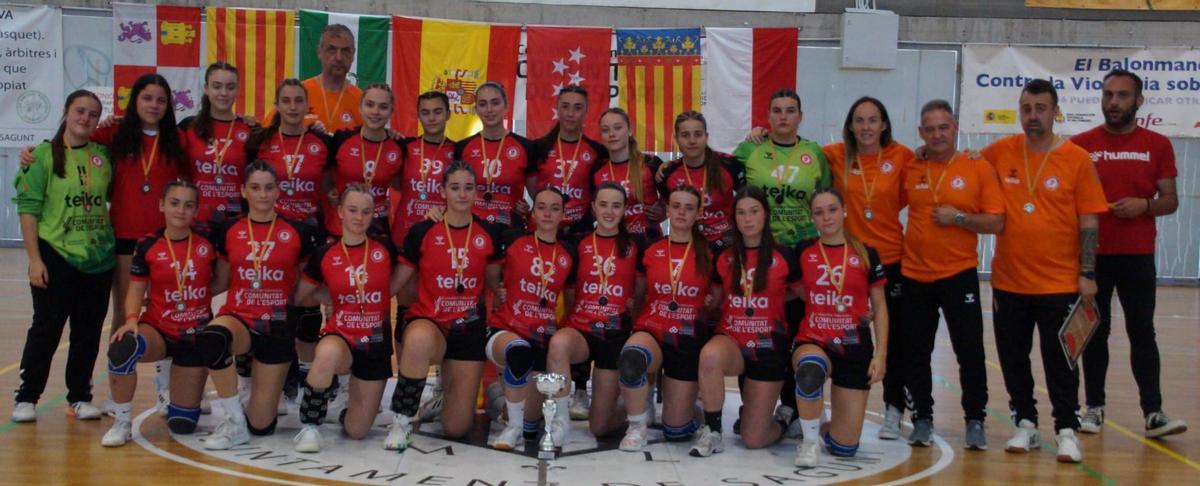 Equipo cadete autonómico del BM Morvedre.