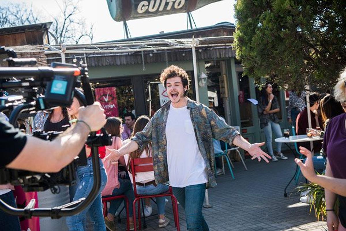 Miki, de 'OT', graba el videoclip de 'La Venda'