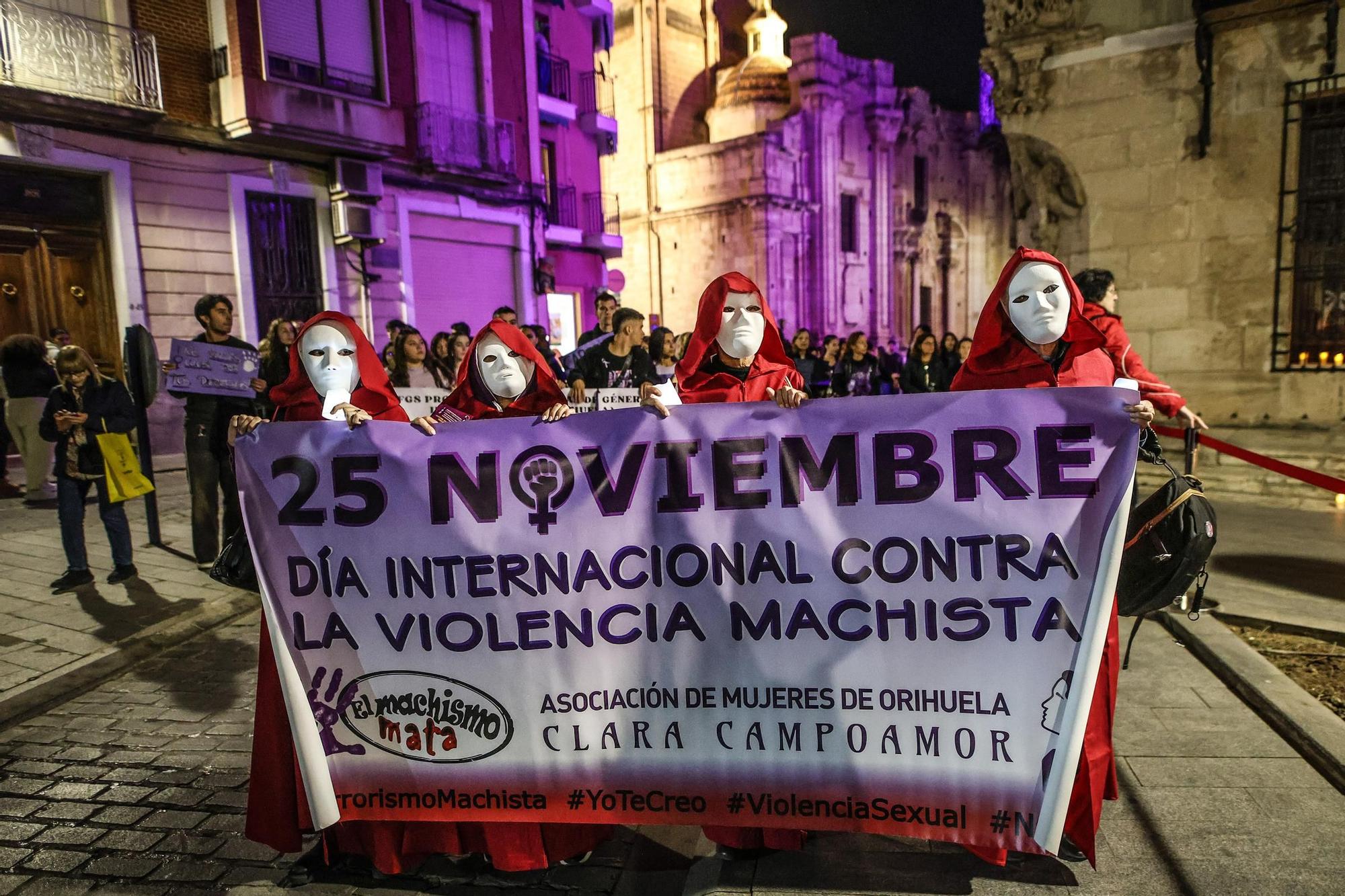 Marcha por la eliminación de la violencia contra las mujeres en Orihuela