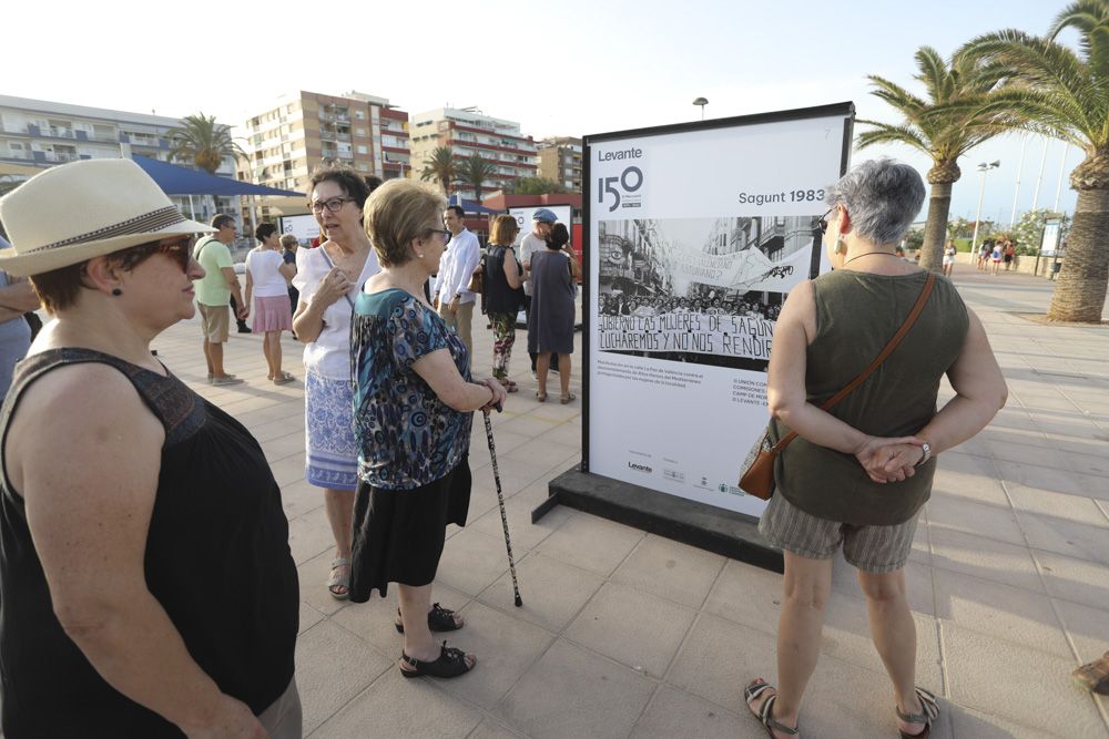 La exposición fotográfica de Camp de Morvedre, por el 150 aniversario de Levante-EMV, se traslada de Sagunt al Port de Sagunt.