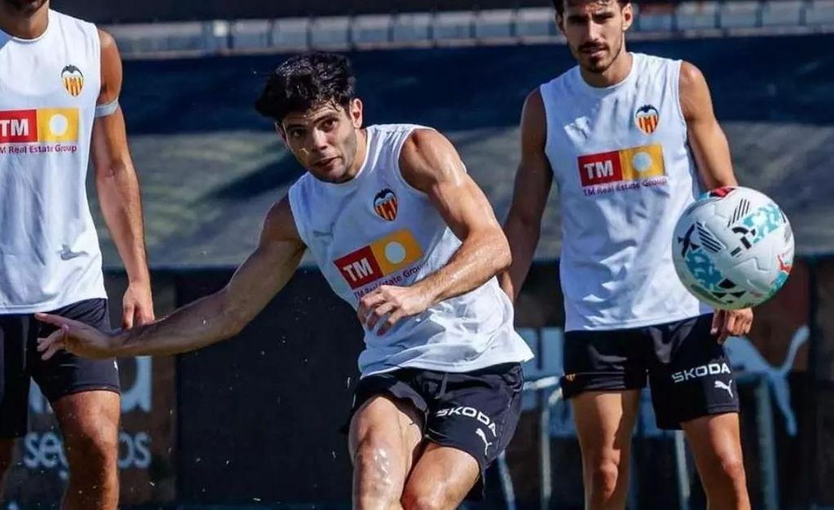 Fran Pérez en un entrenamiento
