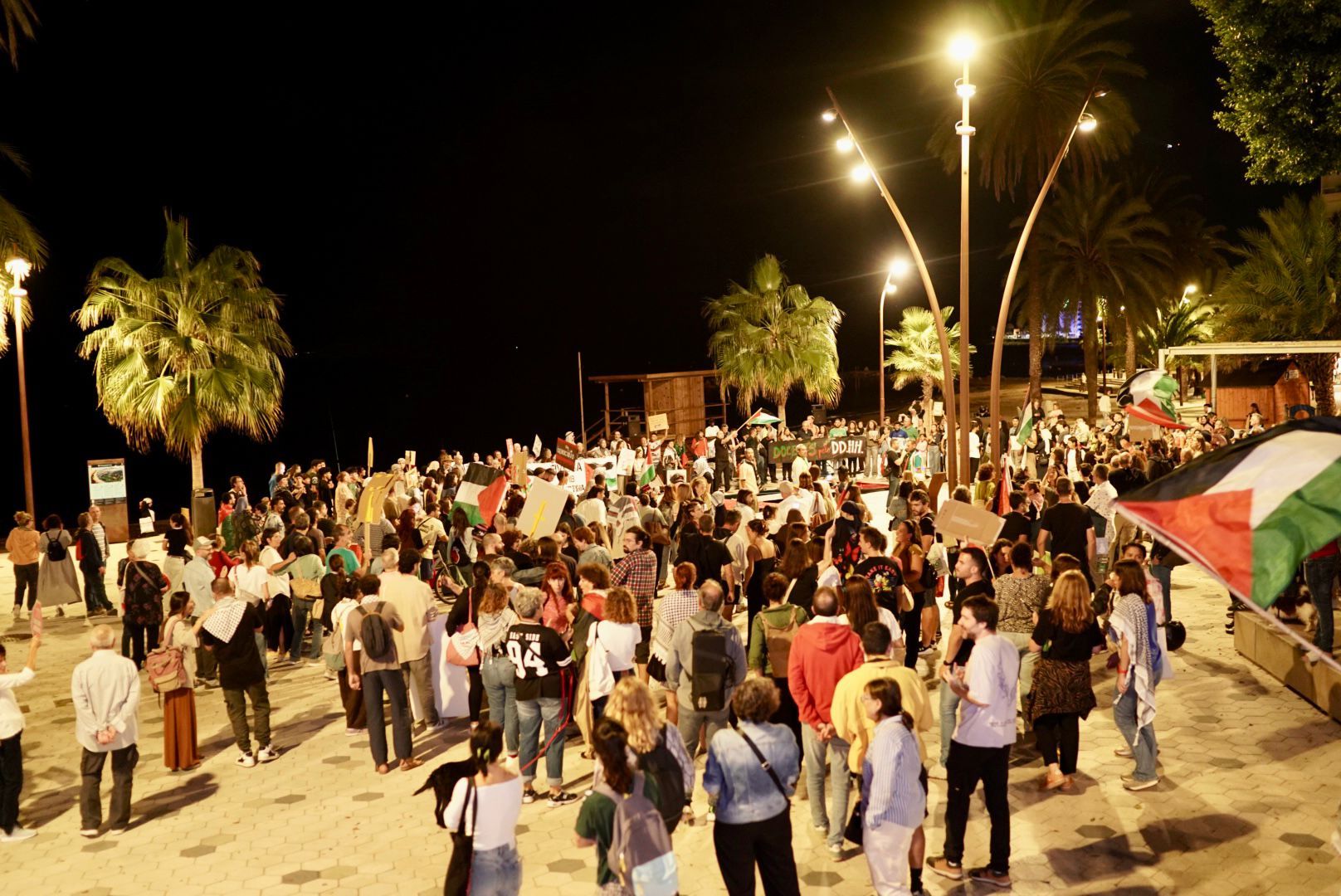 Manifestación en Ibiza en solidaridad con el pueblo palestino