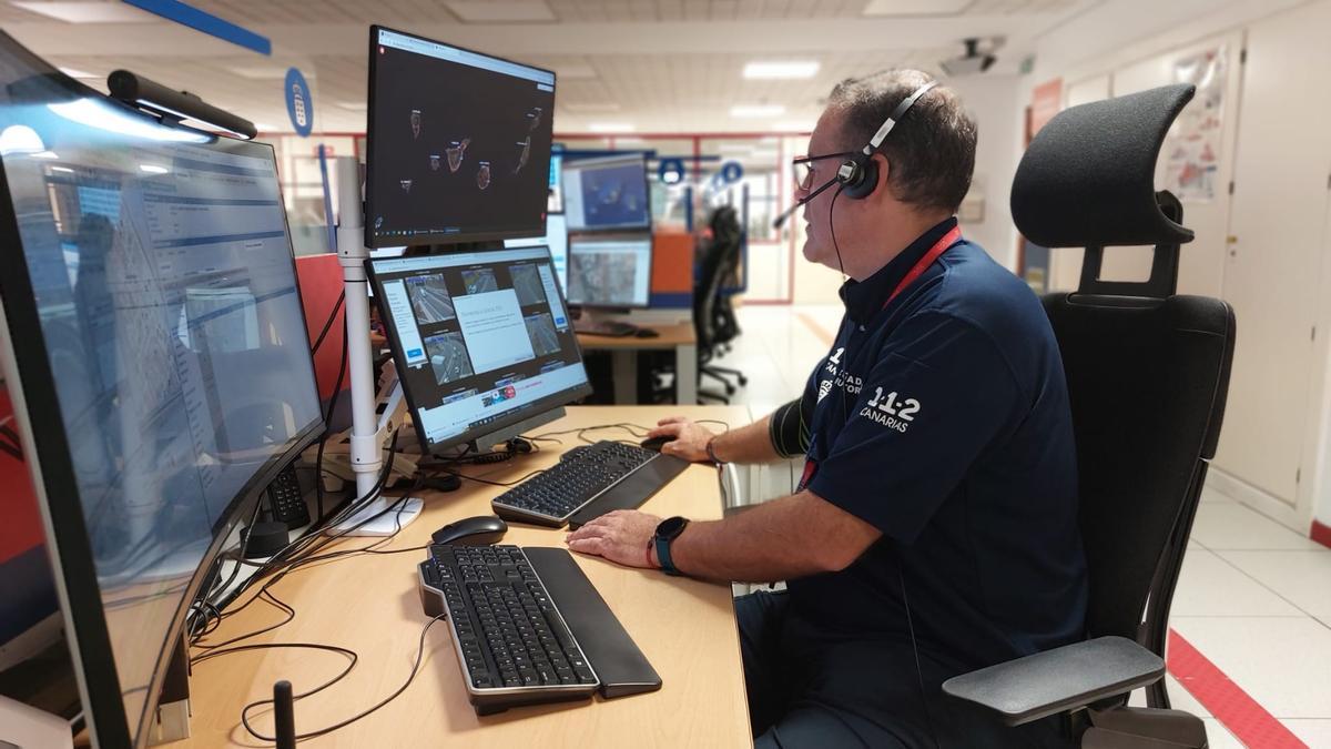 Refuerzo en las salas del 1-1-2 de Canarias esta Nochebuena ante la previsión de inclemencias meteorológicas