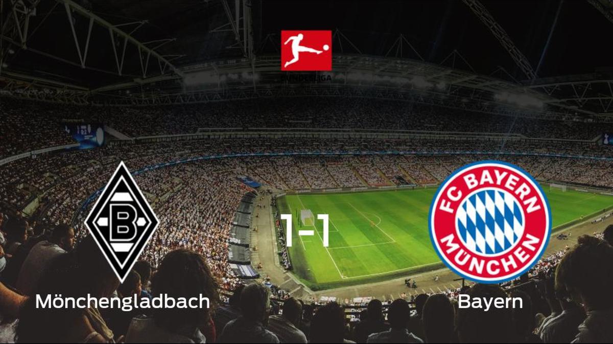 El Borussia Mönchengladbach y el Bayern de Múnich reparten los puntos tras empatar a uno