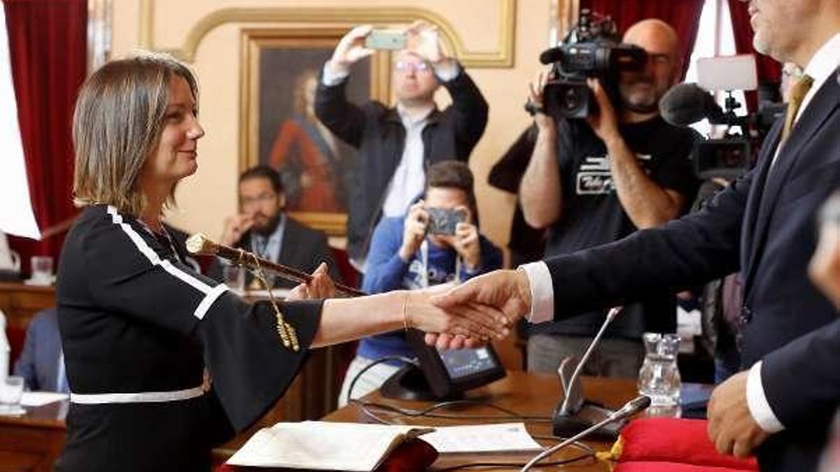 Lara Méndez, nueva regidora de la ciudad de Lugo. // Efe