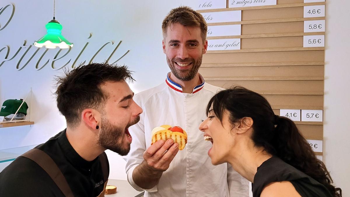 Matt Valette, Matthieu Atzenhoffer y Alba Ceamanos, en Morreig.