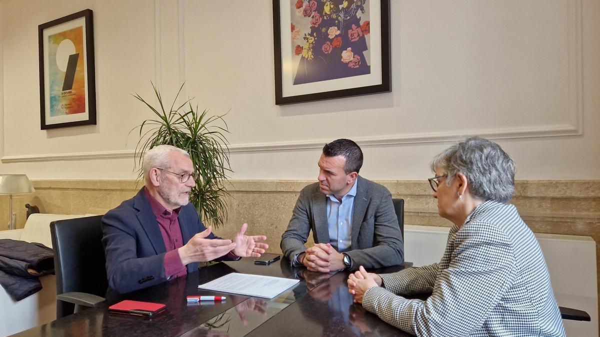 Reunión del alcalde de Alboraia con el presidente de la Agrupació.