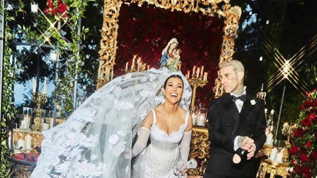 El vestido de novia de Kourtney Kardashian: una maravilla firmada por Dolce &amp; Gabbana