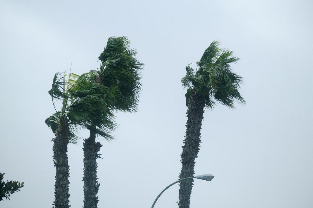 El fuerte viento golpea a una Canarias con calima