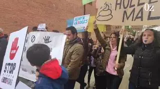 VÍDEO | Los vecinos de Vega de Tera protestan contra la planta de biogás