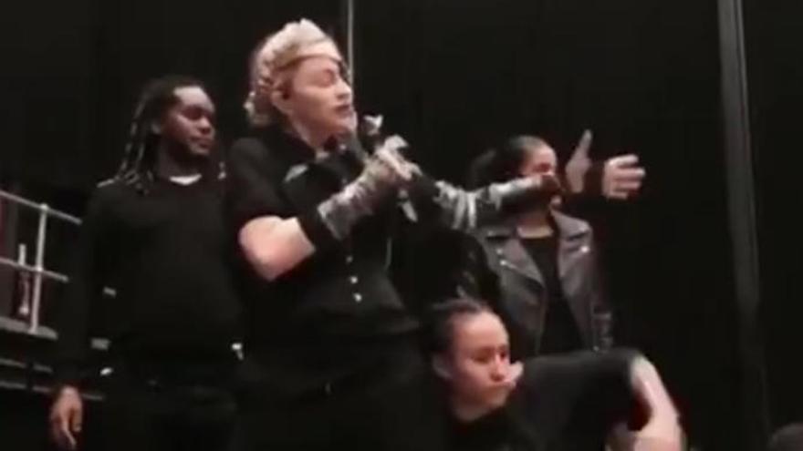 Madonna ensaya para Eurovisión 2019.