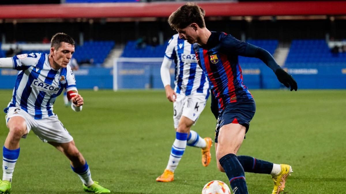 El Barça Atlètic no pudo pasar del empate ante la Real Sociedad B