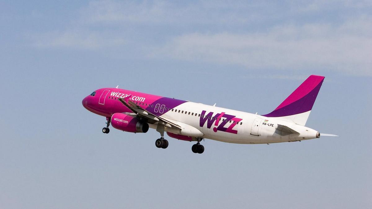 Un avión de la aerolínea 'low cost' Wizz Air.