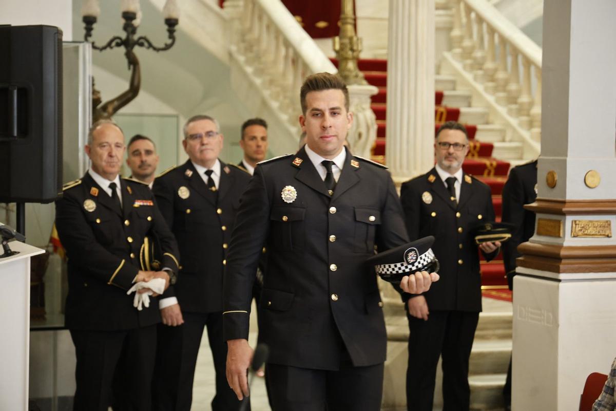 Uno de los nuevos subinspectores toma posesión este viernes en el Palacio Consistorial de Cartagena