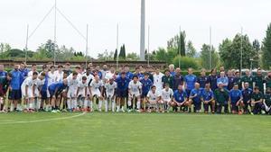 La selección italiana, al completo, esta semana.