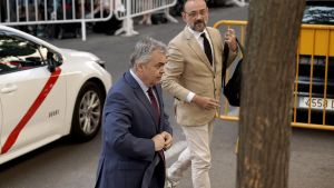 Santos Cerdán llega al Tribunal Supremo.