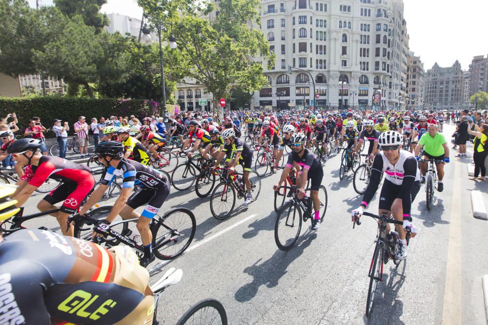 Manifestación ciclista en València