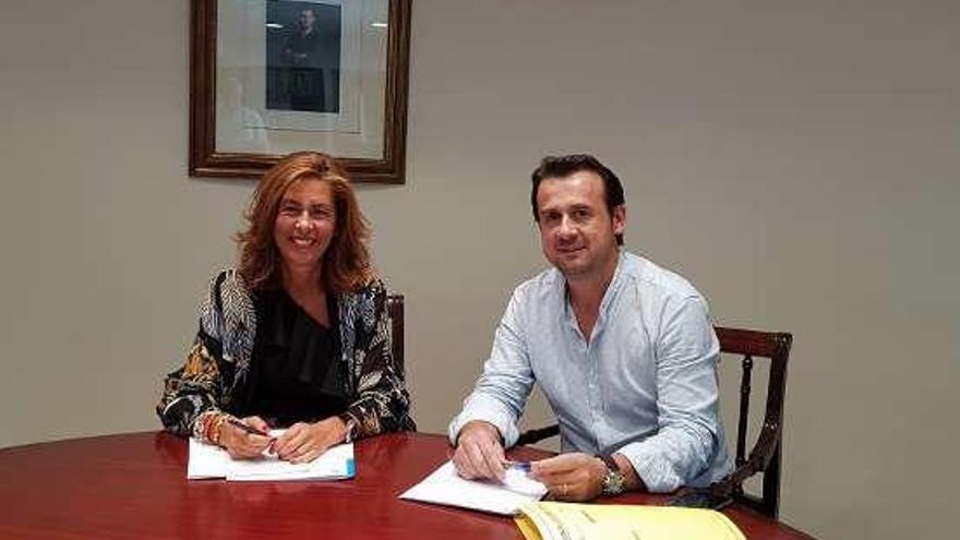 Reunión de Marisol Díaz con el alcalde de Verea. // FdV