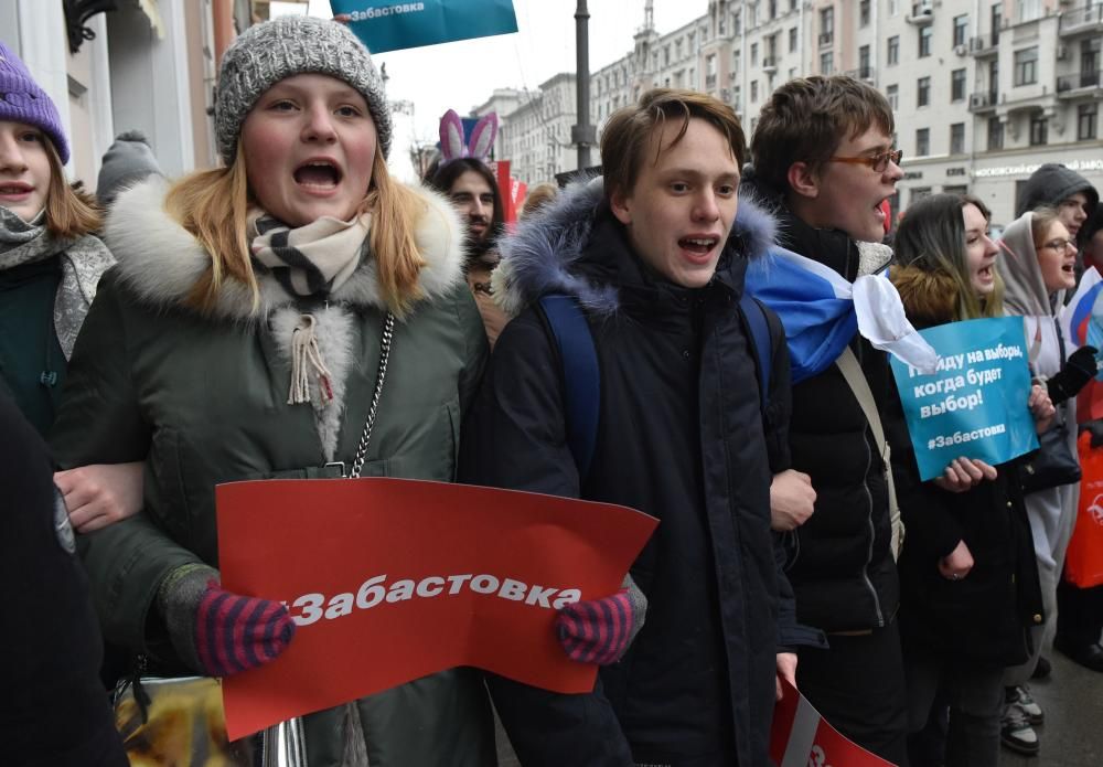 Protestas contra Putin en Moscú