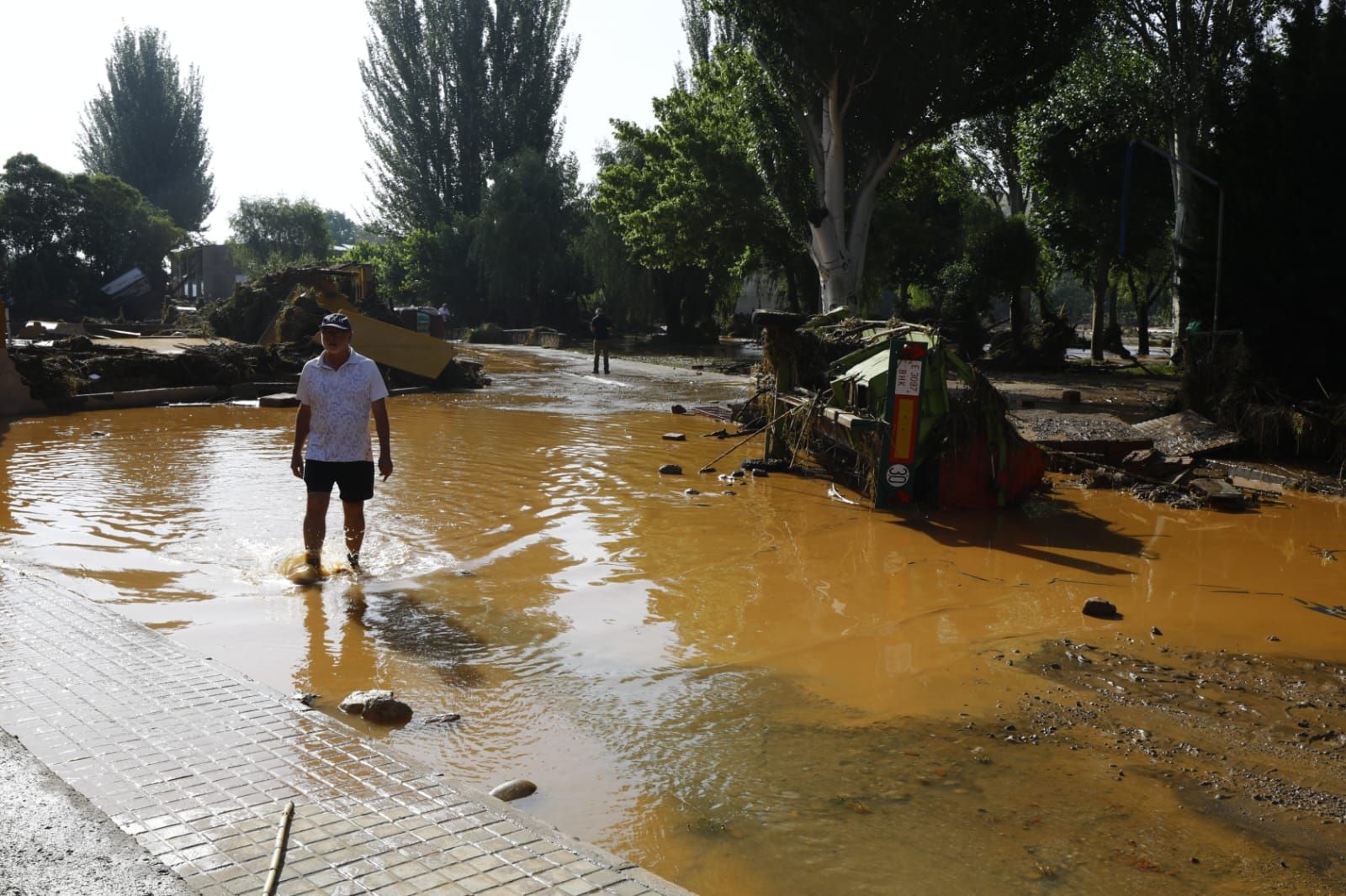 En imágenes | Así ha quedado Azuara tras la fuerte tormenta que causó destrozos este viernes
