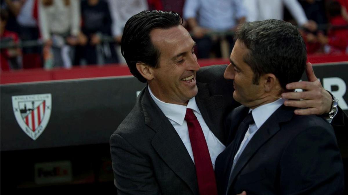 Emery y Valverde, en una imagen de archivo