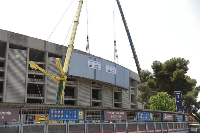 ¡Tremendo! El marcador del Camp Nou ya es historia