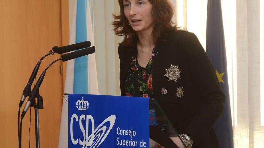 Marta Míguez, secretaria xeral para o Deporte, en el Consejo Superior de Deportes.