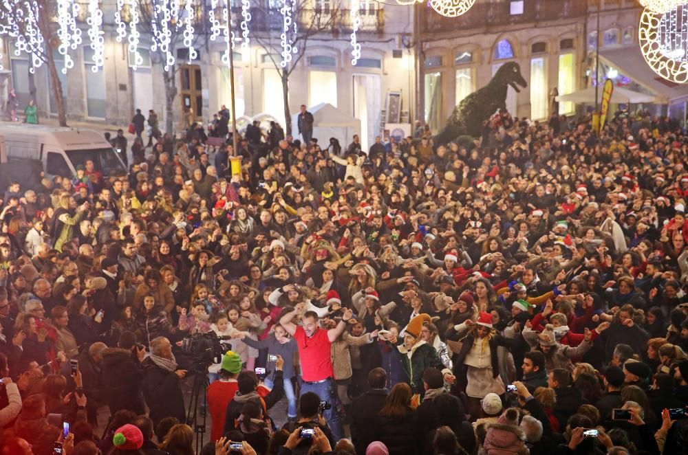 Flashmob en Porta do Sol.