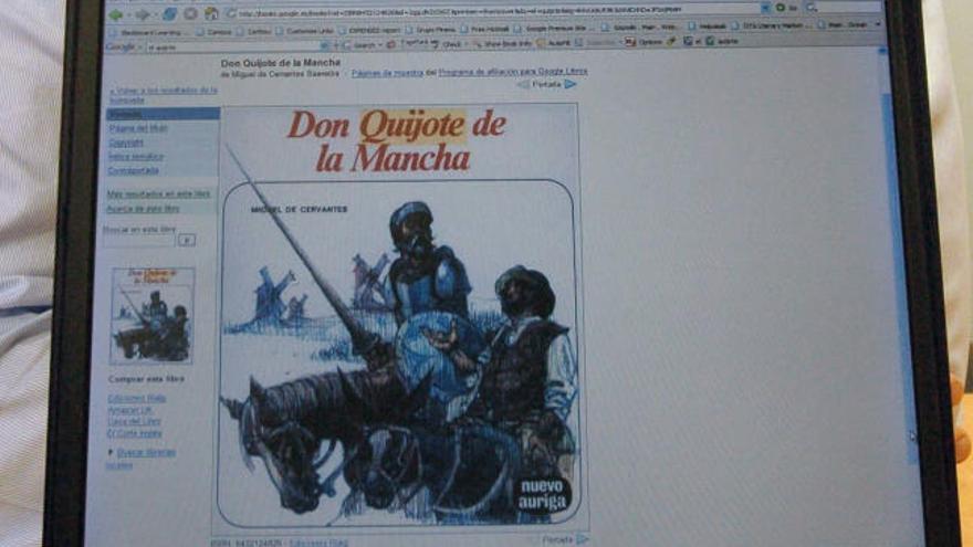 Don Quijote de la Mancha, en Google Books