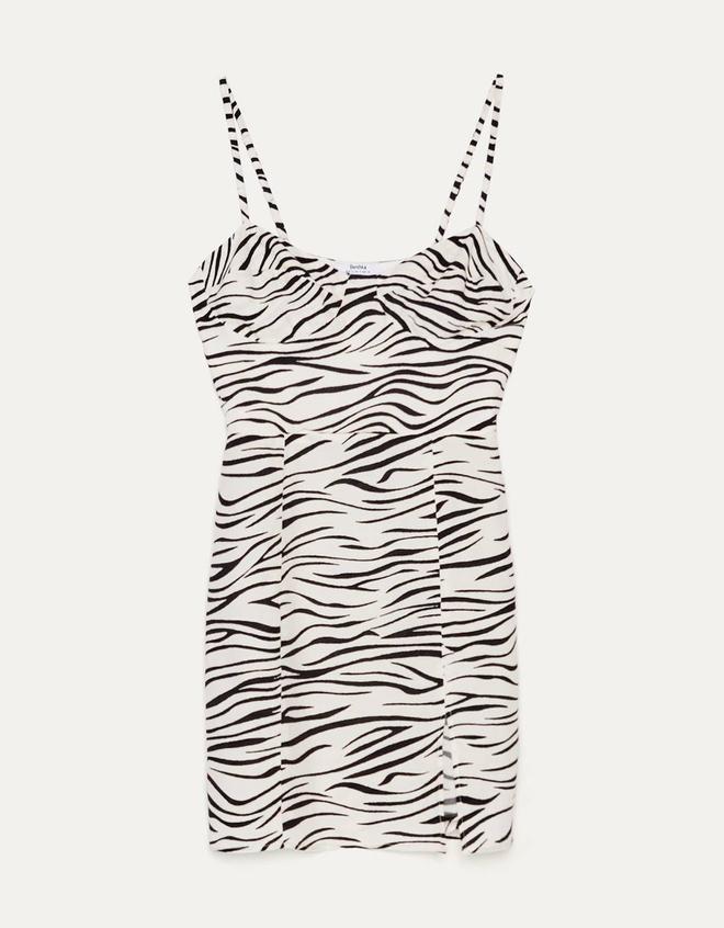 Vestido ajustado con 'print' de cebra