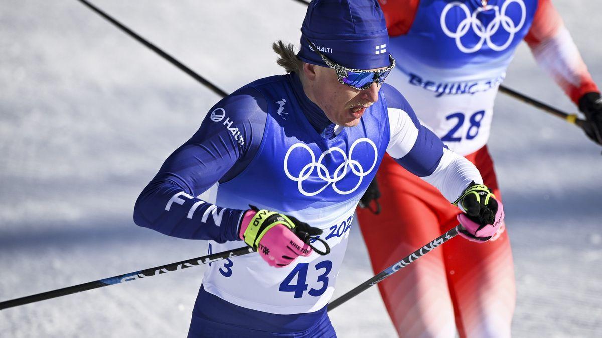 El esquiador finlandés sufrió de lo lindo bajo el frío extremo del invierno pekinés